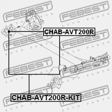 Κιτ Κουζινέτων Πίσω Δοκού Chevrolet Aveo Sedan 2004-2006 Mex 96494500
