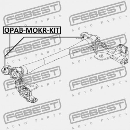 Febest Set Kuzzinétōn Hintere Stange Opel Mokka J13 2013 402080