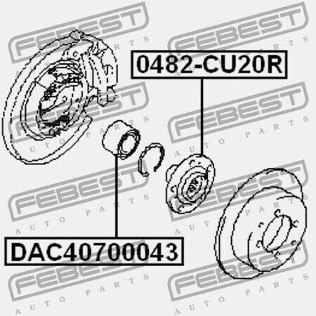 Ρουλεμάν Πίσω Πλήμνης Mitsubishi Lancer Lancer Cedia Cs Ct 2000.03-2009.08 Jpn Mb663547