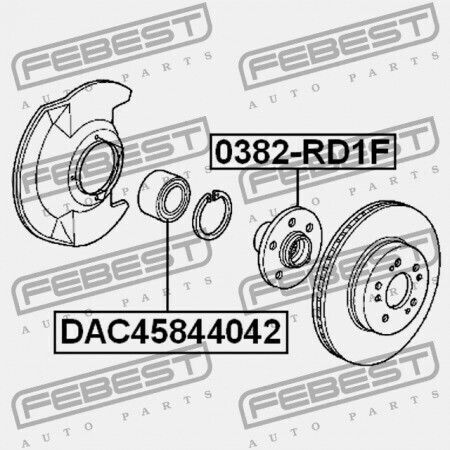 Ρουλεμάν Μπροστινής Πλήμνης Honda Cr-v Rd1 1996-2001 Gn 44300-s1a-e01