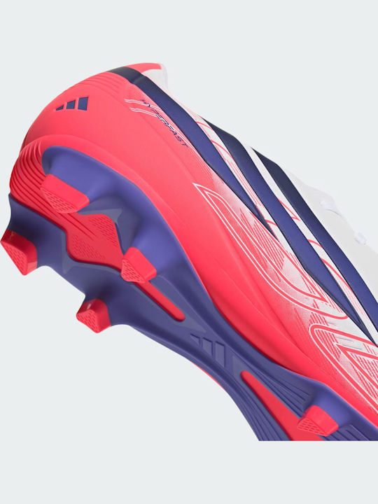 adidas F50 Hyperfast Club FG/MG Football Shoes with Cleats White
