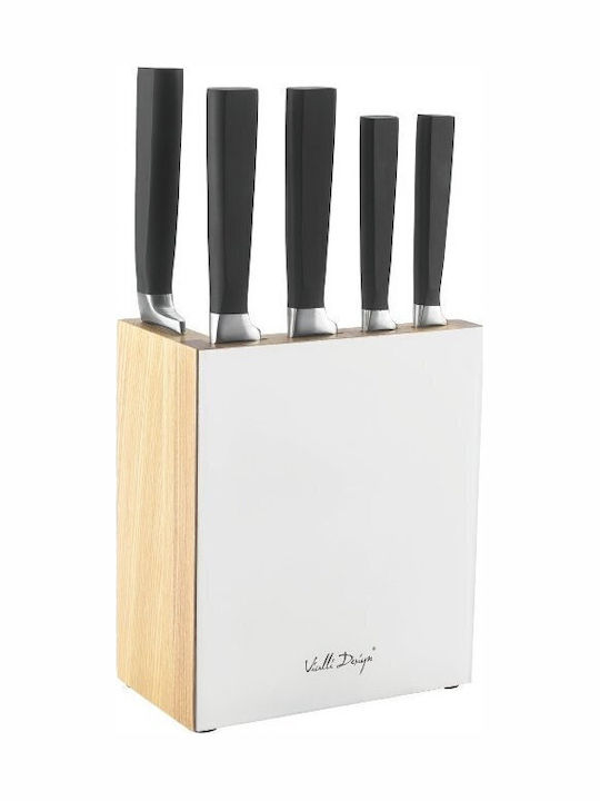 Vialli Design Fino Livio General Use Knives from Stainless Steel 5 Pieces