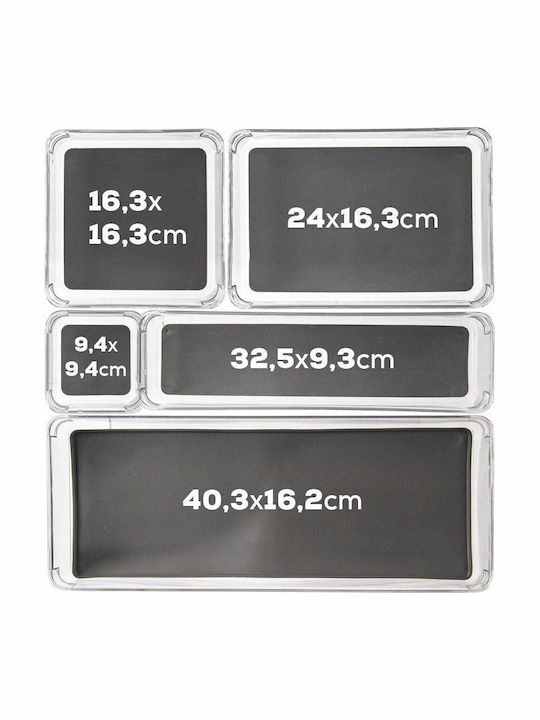Orion Cutie De Depozitare Din Plastic Cu Capac Gri 24x16x4.5cm