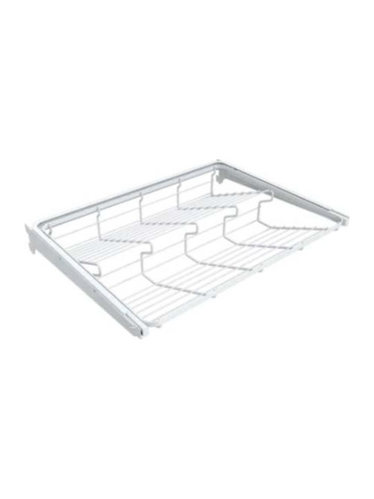 Rectangular Wardrobe Shelf from Metal White 57x43.5cm