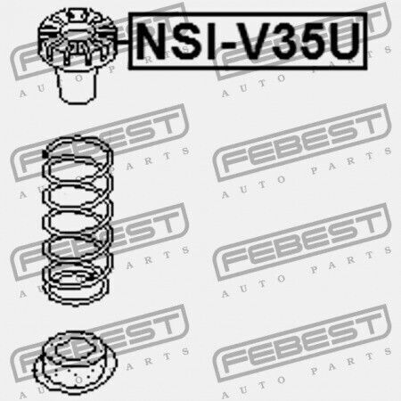 Febest Ελατήριο για Nissan 350Z