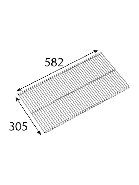 Ράφι Ντουλάπας από Μέταλλο 58.2x30.5cm Ράφι Ντουλάπας από Μέταλλο 58.2x30.5cm
