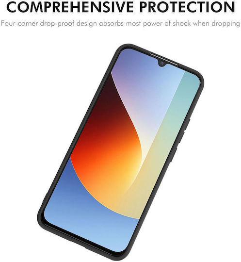 Redmi A7 Pro 4g 5g 171mm Enkay Μαλακή Θήκη Κινητού Υγρή Σιλικόνη Μαύρη