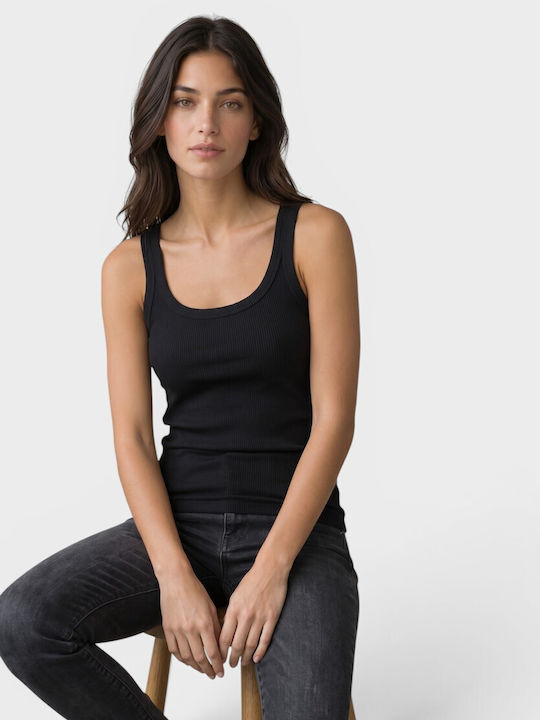 Baumwoll Schwarz Damen T-Shirt