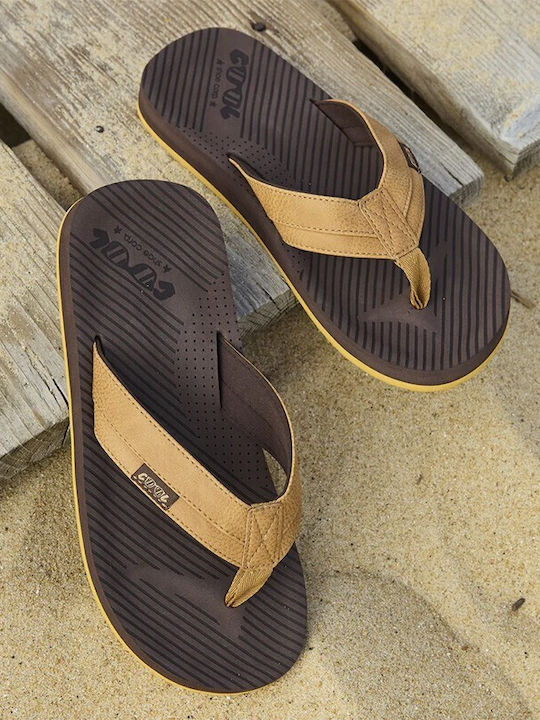 Men's Anatomic Brown Flip-Flops