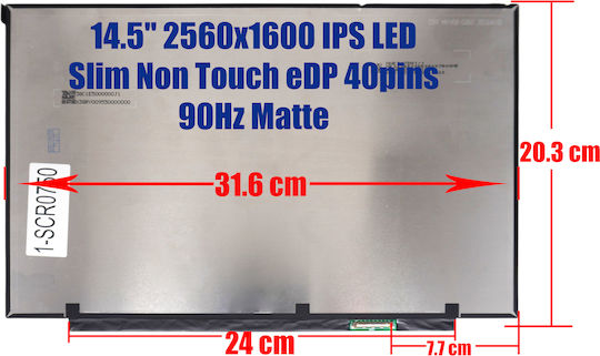 Laptop-Monitore 14,5 Zoll LED Schlank Berühren Sie 2560x1600 Matt 40 Stift für Laptop Thinkbook 14 G6+ Imh 21ld 7 14irh8 82y7 Mne507da1-1 5d10v82524