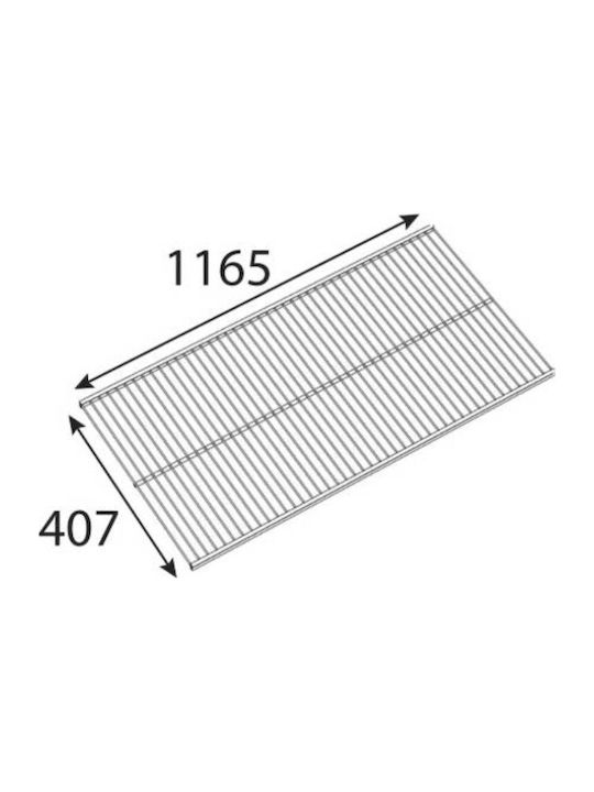 Ράφι Ντουλάπας από Μέταλλο 116.5x40.7cm Ράφι Ντουλάπας από Μέταλλο 116.5x40.7cm