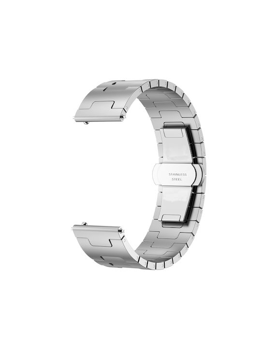 Huawei Gt4 46mm Gt5 46mm Gt5 Pro 22mm Σχήμα H Αγκράφα Πεταλούδας Ανοξείδωτο Ατσάλι Ασημί Huawei Gt4 46mm Gt5 46mm Gt5 Pro 22mm Σχήμα H Αγκράφα Πεταλούδας Ανοξείδωτο Ατσάλι Ασημί