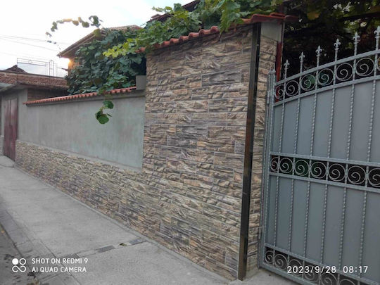 3D Стенен Панел От Стиропор С Лепило Сив 100x50x2см