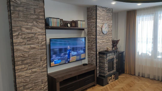 3D Стенен Панел От Стиропор С Лепило Сив 100x50x2см