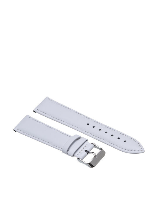 Tzevelion Leather Strap White 22mm Tzevelion Leather Strap White 22mm