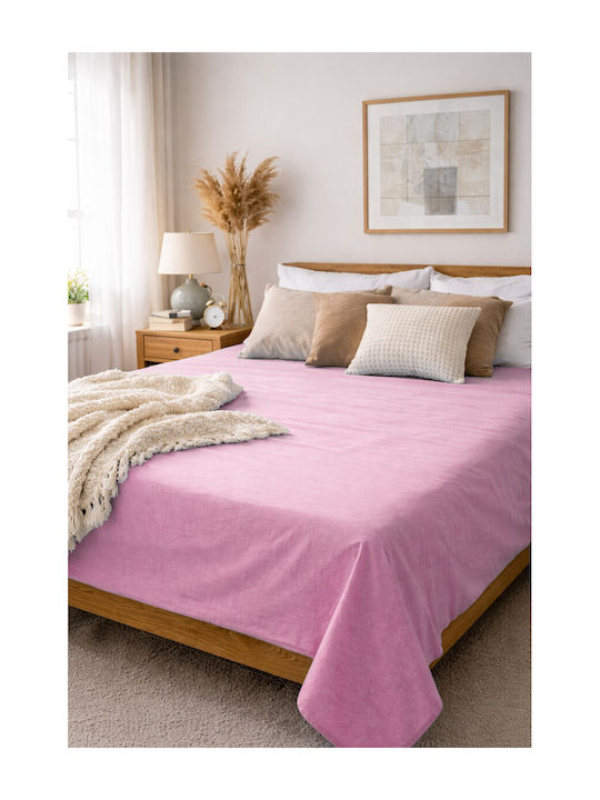 Fan Europe Super-Double Bed Sheet 220x240cm Light Pink