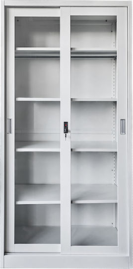 Bücherregal Sider Weiß 90x40x185cm