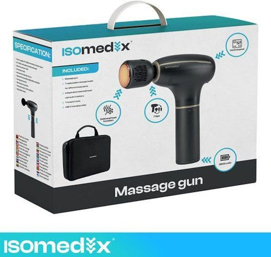 Isomedix Massage Gun for Neck, Head, Back, Legs, Body & Hands with Vibration and Heating Function