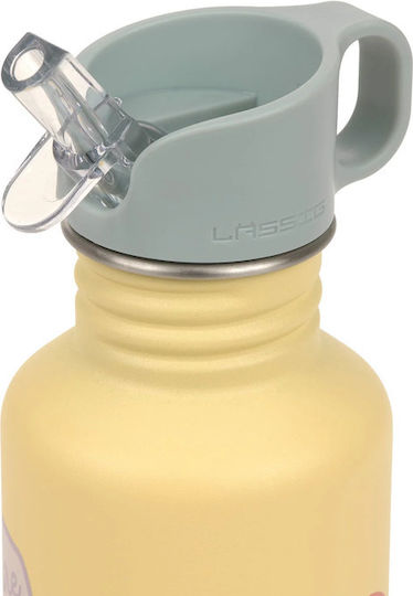 Laessig Flower Детска Бутилка За Вода Неръждаема Стомана Non Spill 500ml