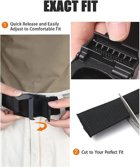 Hyperblack Curea Bărbați De Tip Militar Molle Rezistentă Nylon Tactical K901 Verde