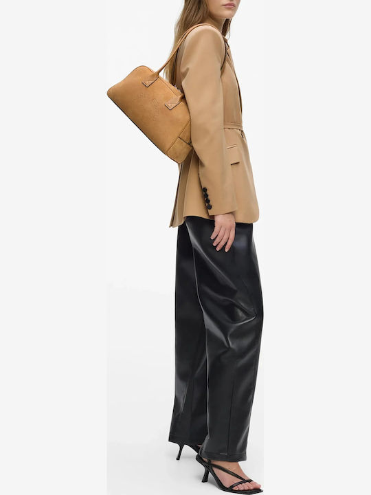 Leder Damen Handtaschen und Damentaschen Shopper Schulter Braune