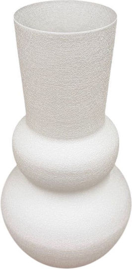 Beige Metallic Vase 10xH31cm
