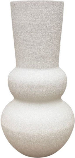 Dekorative Metallische Vase Beige