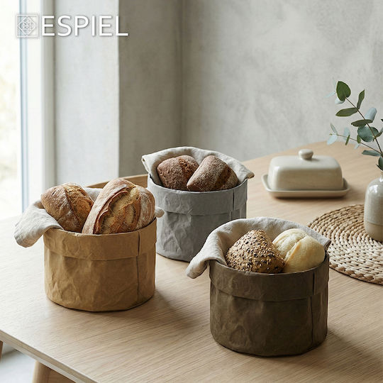 Espiel Текстилна хлябохранилище Бежово 16x16x10cm Espiel Текстилна хлябохранилище Бежово 16x16x10cm