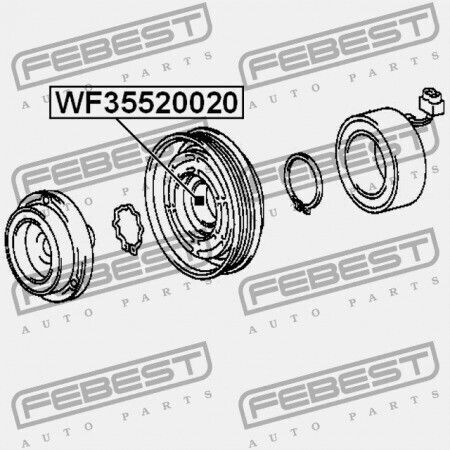 Ρουλεμάν Κλιματισμού Audi A3 S3 Sportb. Lim. Qu 2004-2013 Rdw 1k0820859t