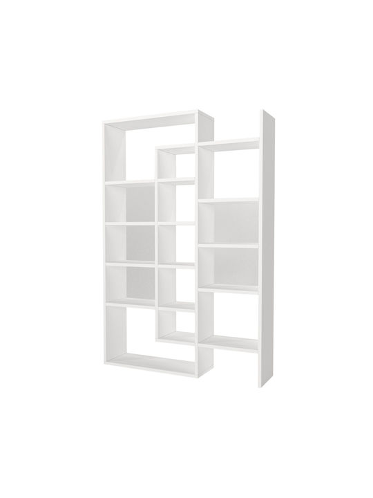 Bibliotecă Geo Whitespace Alb 94.2x22x139.5 cm