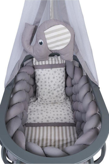 SteweHome SteweHome Babybett Gri Mit Matratze