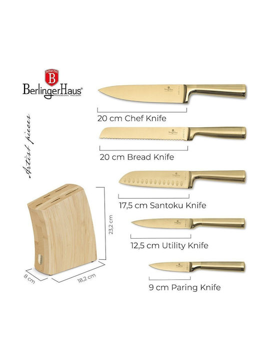 Berlinger Haus Collection General Use Knives from Stainless Steel 5 Pieces