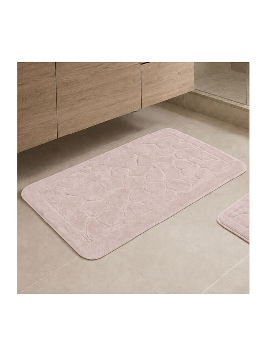 Tropik Home Badematten Baumwollset LJD27743 Pulverrosa 2 Stück