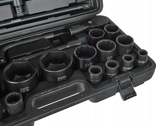 Keltin Pneumatic Sockets with 1" Frame Host Set 26 Pieces