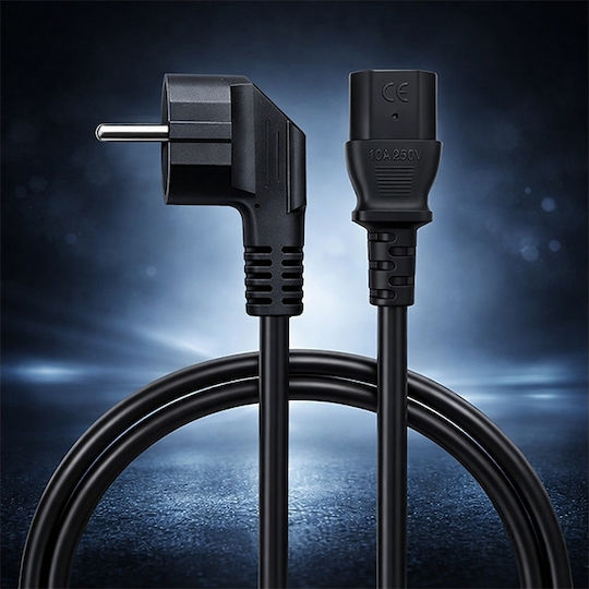 Qoltec Schuko / IEC C13 / IEC C14 - Schuko / IEC C13 / IEC C14 Cable 3m