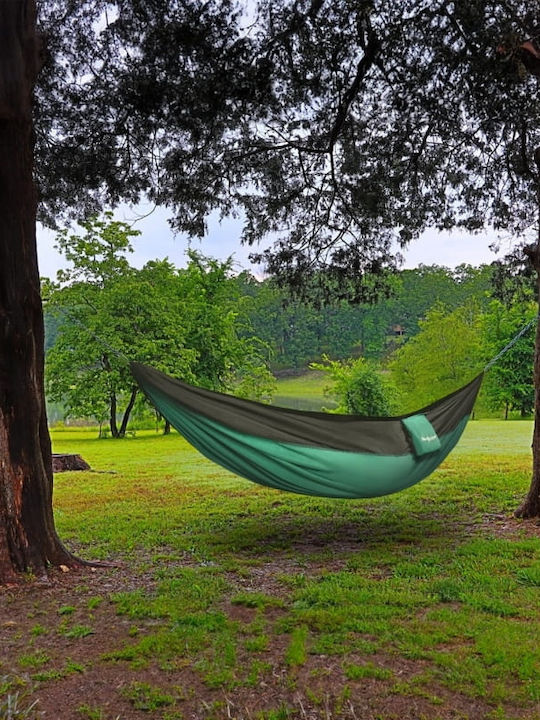 Activ Space Hängematte Stoff mit Gestell Grüne 270x140cm