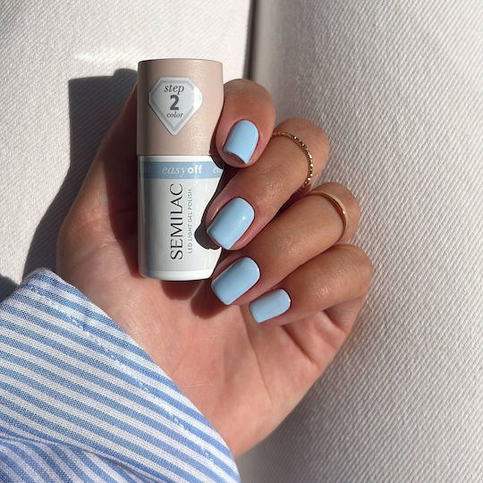 Semilac Hybrid Gel Nagellack Blau 7ml