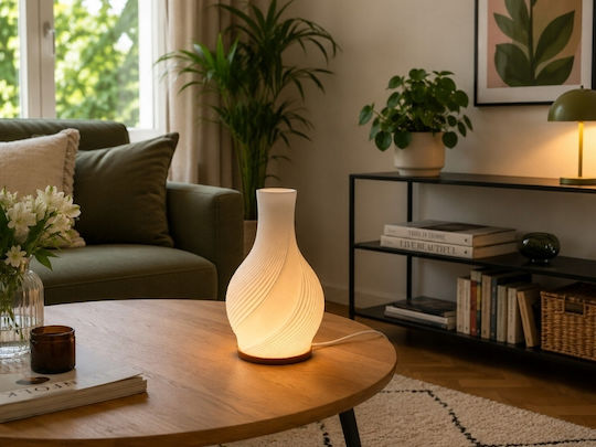 Verk Group Διακοσμητικό Φωτιστικό LED Φυσικό Λευκό Βάζο 10.5εκ.