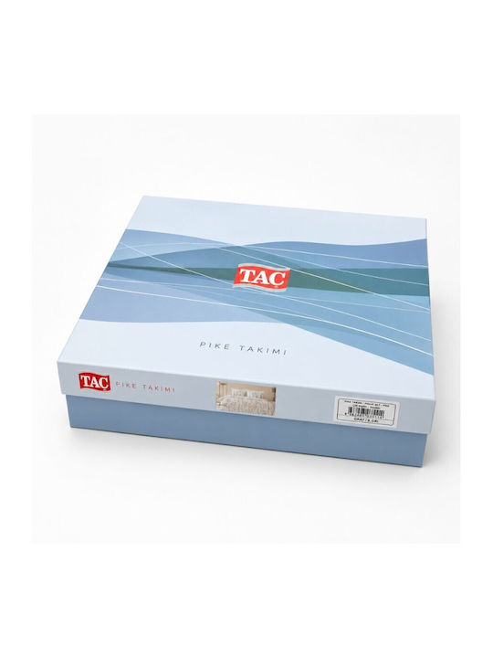 Tac Σετ Κουβερλί Διπλό Μωβ 200x230cm 4τμχ