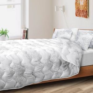 AIO Factory Πάπλωμα Μονό με Γέμιση Microfiber 140x200εκ. Γκρι