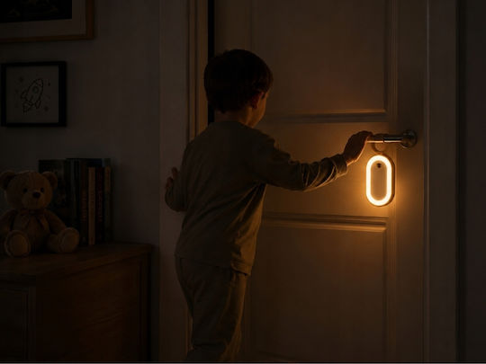 Verk Group Rechargeable LED Night Light with Battery Power and Motion Sensor