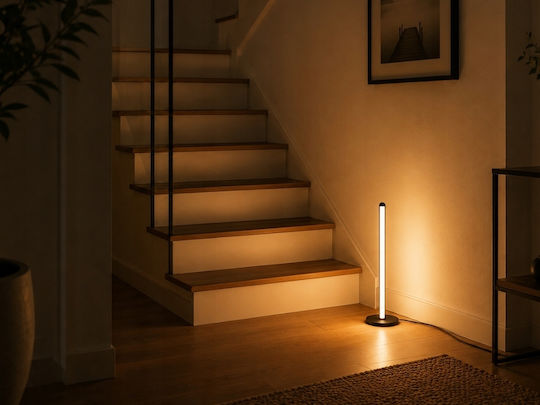 Verk Group LED Φωτιστικό Δαπέδου Υ50xΜ1.5εκ. με RGB Φως Μαύρο