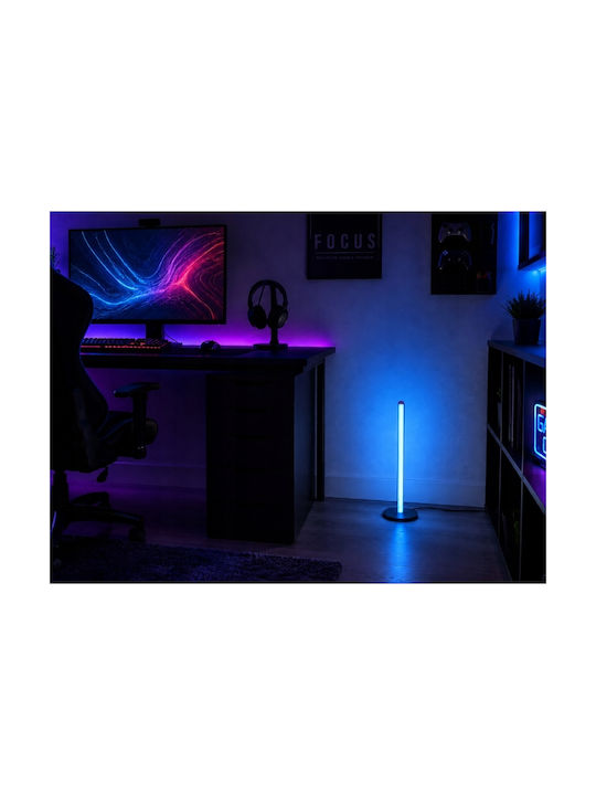 Verk Group Lampadar LED de podea Î50xL1.5cm cu lumină RGB Negru