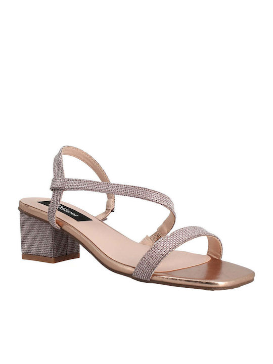 Y5676 Sandale cu strasuri Bronze