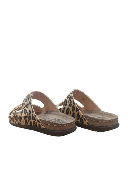 Sandale Casual Damă Leopard de Piele