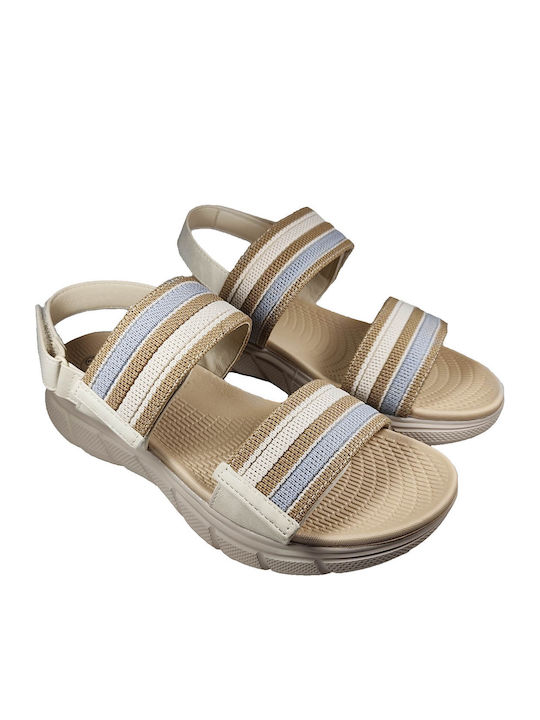 Women's Flat Sandals Beige