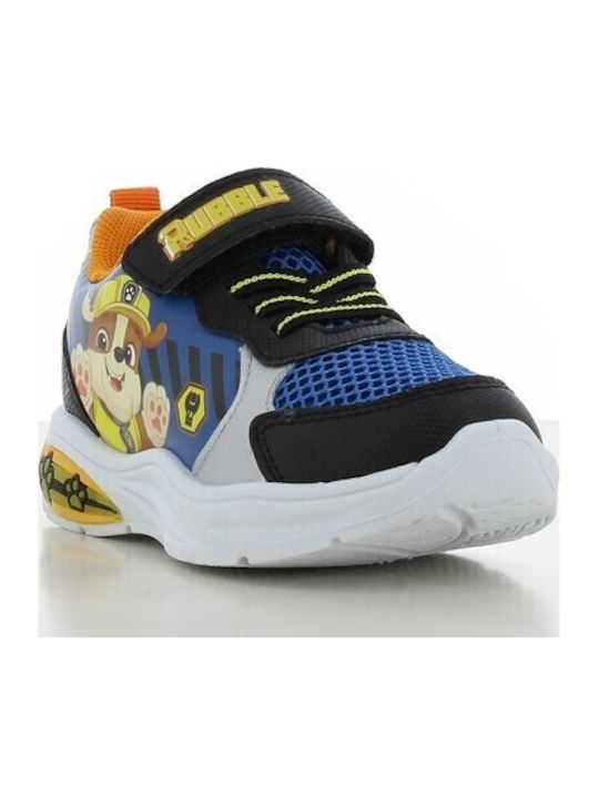 Παιδικά Sneakers με Σκρατς & Φωτάκια Μπλε