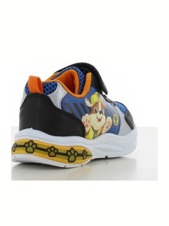 Παιδικά Sneakers με Σκρατς & Φωτάκια Μπλε