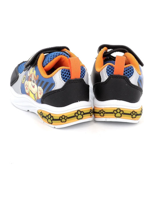 Παιδικά Sneakers με Σκρατς & Φωτάκια Μπλε