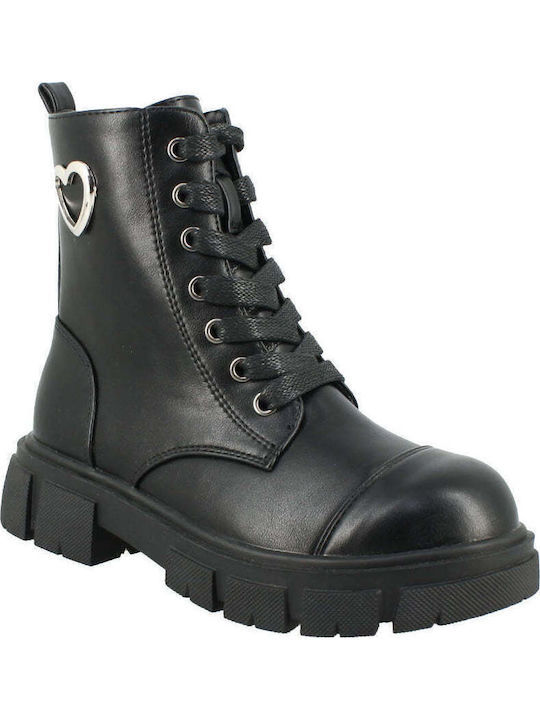 Kids Boots with Zipper Black